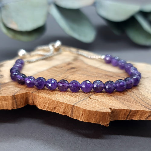Amethyst Sterling Silver Bracelet