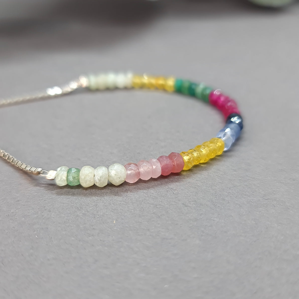 Citrine & Tourmaline Sterling Silver Bracelet