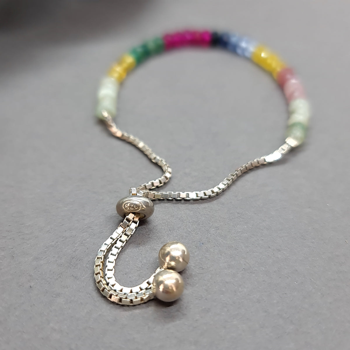 Citrine & Tourmaline Sterling Silver Bracelet