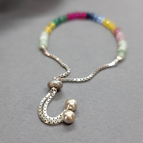 Citrine & Tourmaline Sterling Silver Bracelet