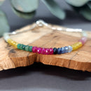 Citrine & Tourmaline Sterling Silver Bracelet