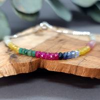 Citrine & Tourmaline Sterling Silver Bracelet