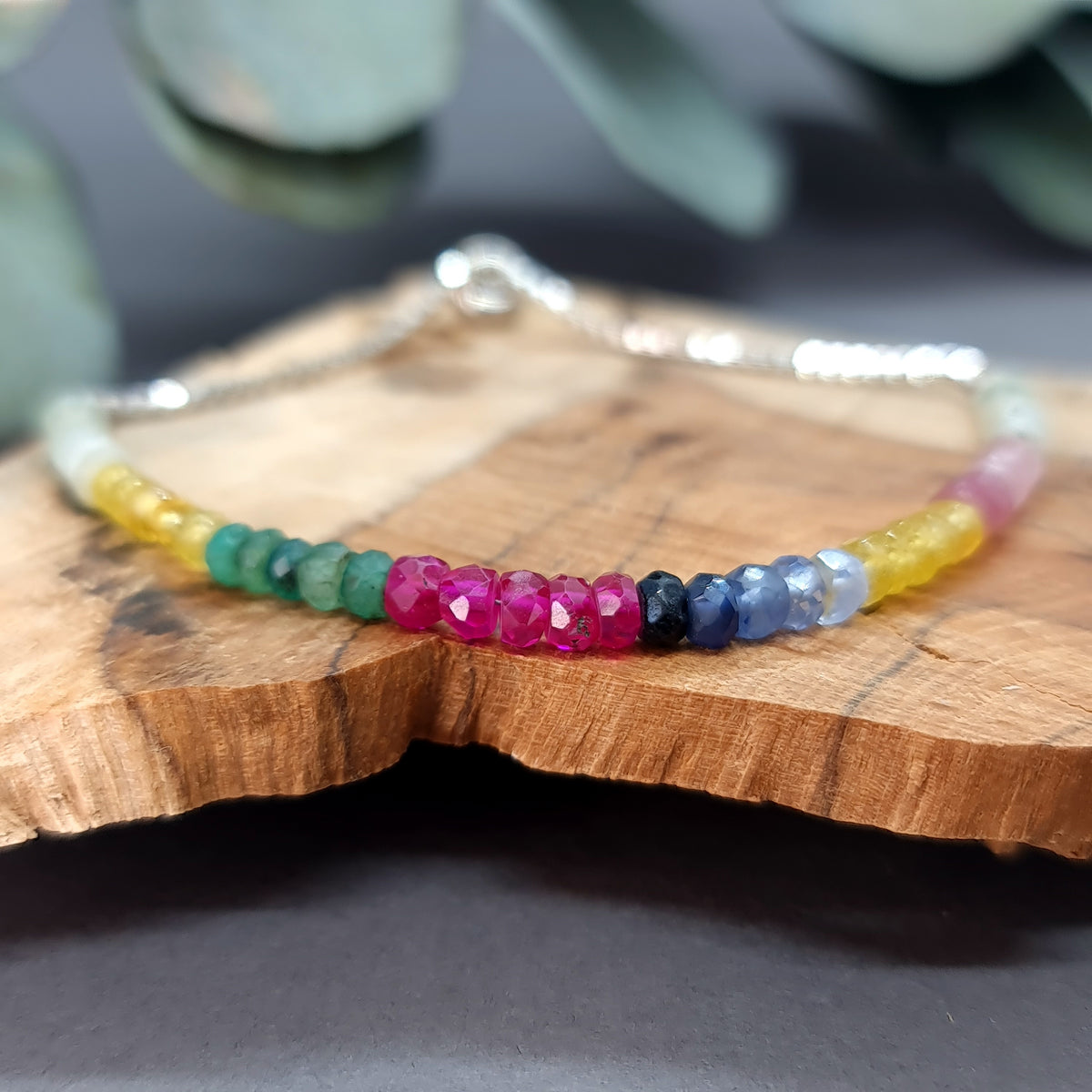 Citrine & Tourmaline Sterling Silver Bracelet