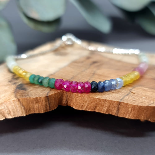 Citrine & Tourmaline Sterling Silver Bracelet