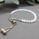 Rainbow Moonstone Sterling Silver Bracelet