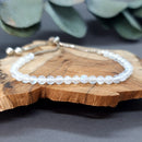 Rainbow Moonstone Sterling Silver Bracelet