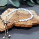 Rainbow Moonstone Sterling Silver Bracelet
