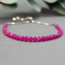 Ruby Sterling Silver Bracelet