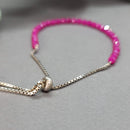 Ruby Sterling Silver Bracelet