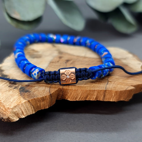 Sea Sediment Jasper & Hematite Bracelet