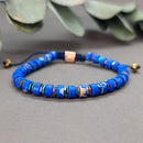 Sea Sediment Jasper & Hematite Bracelet