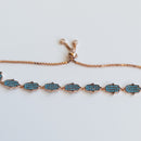 925 sterling silver with 14K gold vermeil and turquoise stone